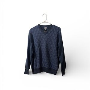 Joseph Abboud Dark Blue V-Neck Sweater